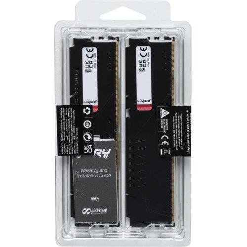 Пам'ять ПК Kingston DDR5 16GB KIT (8GBx2) 5600 FURY Beast Black