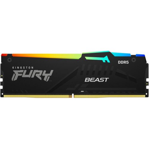 Пам'ять ПК Kingston DDR5 16GB 5200 Beast Black RGB