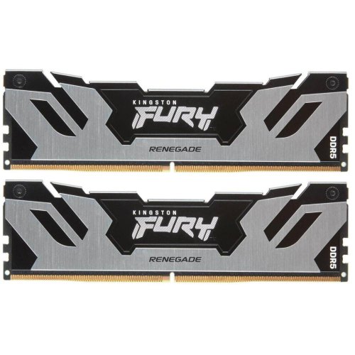 Пам'ять ПК Kingston DDR5 32GB KIT (16GBx2) 6000 FURY Renegade Silver