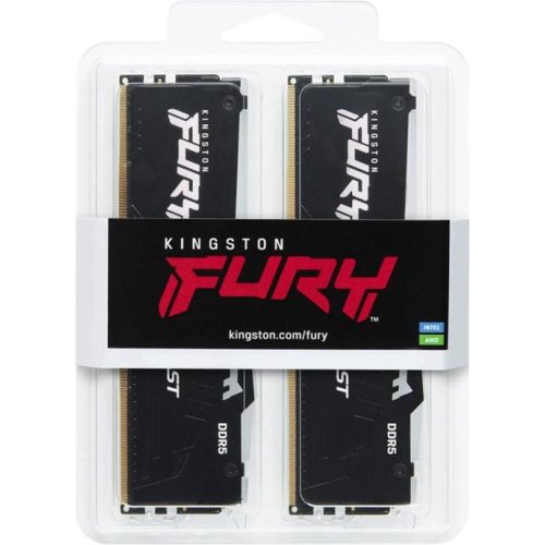 Пам'ять ПК Kingston DDR5 64GB KIT (32GBx2) 5600 FURY Beast RGB
