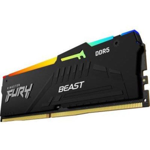 Пам'ять ПК Kingston DDR5 64GB KIT (32GBx2) 5600 FURY Beast RGB