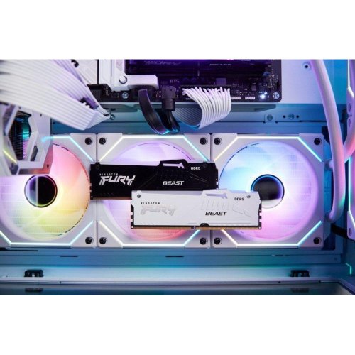 Пам'ять ПК Kingston DDR5 16GB 6000 FURY Beast White RGB EXPO