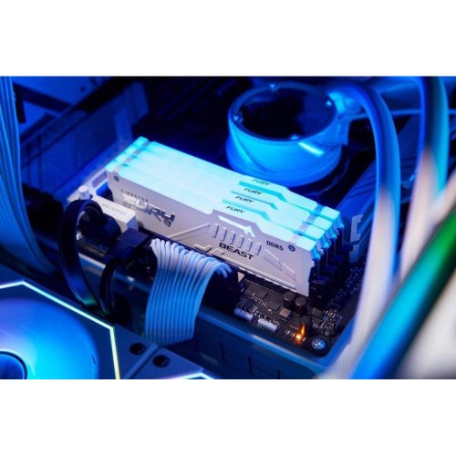 Пам'ять ПК Kingston DDR5 16GB 6000 FURY Beast White RGB EXPO