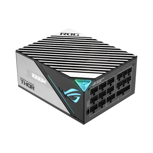 Блок живлення ASUS ROG THOR  (1000W), >90%, 80+ Platinum, 135мм, 1xMB 24pin(20+4), 2xCPU 8pin(4+4), 6xMolex, 12xSATA, 8xPCIe 8pin(6+2), Fully Modular,