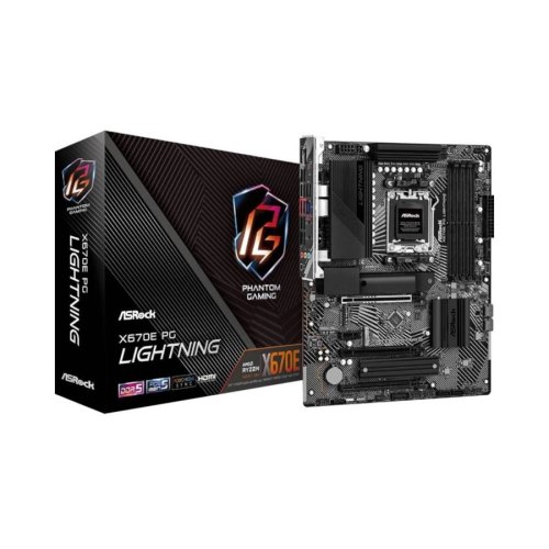 Материнська плата ASRock X670E PG LIGHTNING sAM5 X670 4xDDR5 M.2 HDMI DP