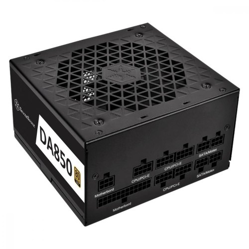 Блок живлення  SilverStone Decathlon (850W), >90%, 80+ Gold, 120mm, 1xMB 24pin(20+4), 2xCPU 8pin(4+4), 6xMolex, 8xSATA, 6xPCIe 8pin(6+2), Fully Modula