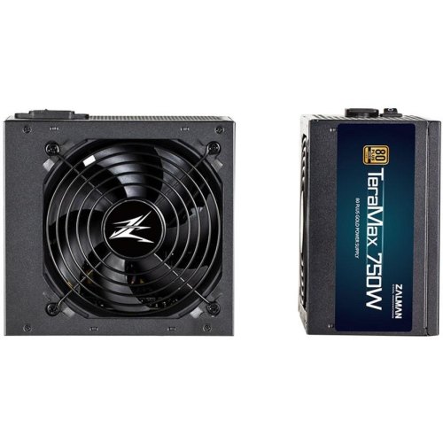 Блок живлення Zalman Teramax  (750W) >90%, 80+ Gold, 120mm, 1xMB 24pin(20+4)+10pin, 2xCPU 8pin(4+4), 3xMolex, 8xSATA, 4xPCIe 8pin(6+2), Fully Modular