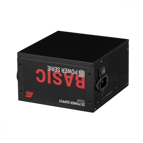 Блок живлення 2E Basic Power  (500W), 80%, 120mm, 1xMB 24pin(20+4), 1xCPU 8pin(4+4), 3xMolex, 4xSATA, 2xPCIe 8pin(6+2)
