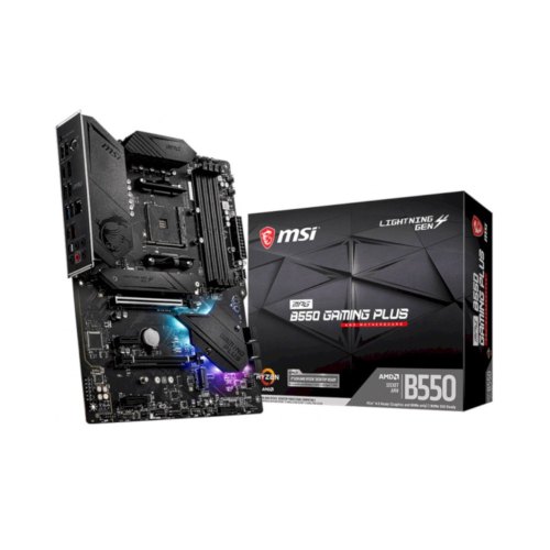 Материнcька плата MSI MPG B550 GAMING PLUS sAM4 B550 4xDDR4 M.2 HDMI DP ATX