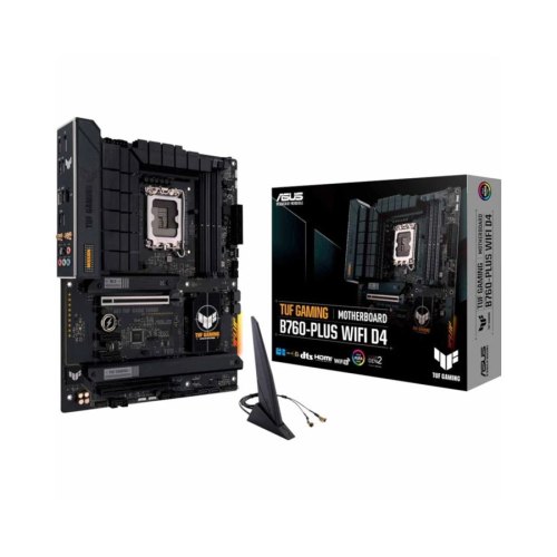 Материнcька плата ASUS TUF GAMING B760-PLUS WIFI D4 s1700 B760 4xDDR4 M.2 HDMI DP mATX