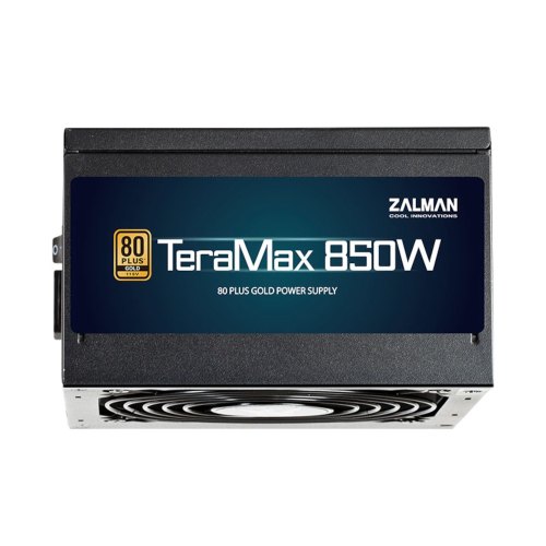 Блок живлення Zalman Teramax  (850W) >90%, 80+ Gold, 120mm, 1xMB 24pin(20+4)+10pin, 2xCPU 8pin(4+4), 3xMolex, 12xSATA, 6xPCIe 8pin(6+2), Fully Modular