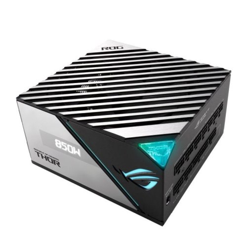 Блок живлення ASUS ROG THOR  (850W), >90%, 80+ Platinum, 135мм, 1xMB 24pin(20+4), 2xCPU 8pin(4+4), 6xMolex, 10xSATA, 83xPCIe 8pin(6+2), Fully Modular,