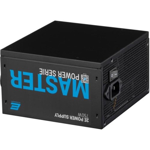 Блок живлення 2E Master Power  (750W), >80%, 80+ White, 120mm, 1xMB 24pin(20+4), 1xCPU 8pin(4+4), 3xMolex, 5xSATA, 4xPCIe 8pin(6+2)