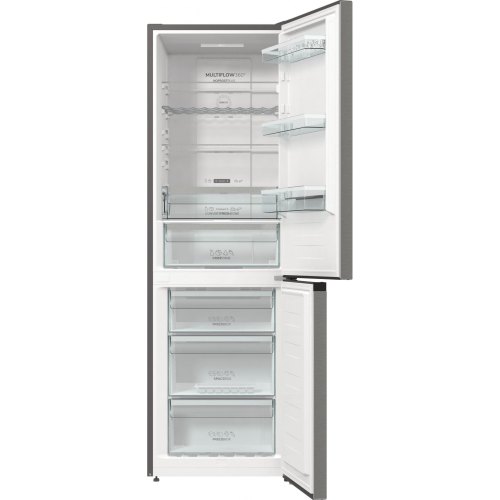 Холодильник з нижн. мороз. камерою Gorenje, 185х60х60см, 2 двері,203(99)л, А++, Total NF, Зона св-ті, Зовн. Диспл, нерж