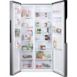 Холодильник SBS Gorenje, 179х65х91см, 2 двері, 334(174)л, А+, NF+, Зона св-ті, диспенсер, LED Диспл, Сірий
