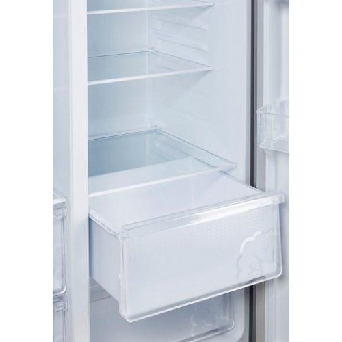 Холодильник SBS Gorenje, 179х65х91см, 2 двері, 334(174)л, А+, NF+, Зона св-ті, диспенсер, LED Диспл, Сірий