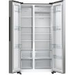 Холодильник SBS Gorenje, 179х67х92см, 2 двері, 356( 191)л, А++, NF+, Інв. , Зона св-ті, Зовн. Диспл, матовий сірий