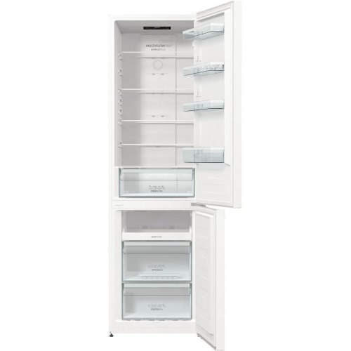 Холодильник з нижн. мороз. камерою Gorenje, 200х60х60см, 2 двері, 235( 96)л, А+, NoFrost+ , Зона св-ті, LED Диспл внутр, ,білий