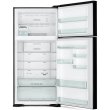 Холодильник Hitachi, 405л, верхня морозильна камера 145л, 2 дверей, А++, NF, інвертор, нульова зона, білий (R-VG660PUC7-1GPW)