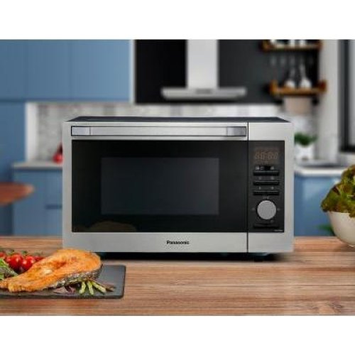 Мікрохвильова піч Panasonic , 30л, елекр.керув., 1000Вт, гриль, дисплей, нерж