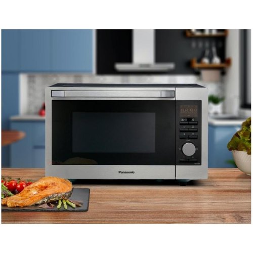 Мікрохвильова піч Panasonic , 30л, елекр.керув., 1000Вт, гриль, дисплей, нерж