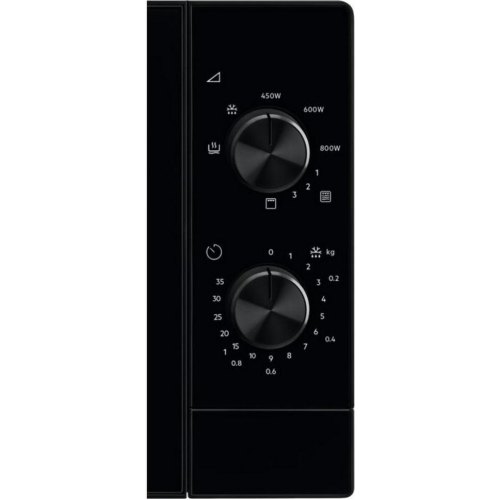 Мікрохвильова піч Electrolux, 20л, мех. керування, 800Вт, гриль, чорний