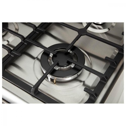 Плита ARDESTO комбі, 64л, 60x60см, конвекція, чавун, підсвічування, форсунки LPG (підключення газового балона), знімні направляючі, сріблястий