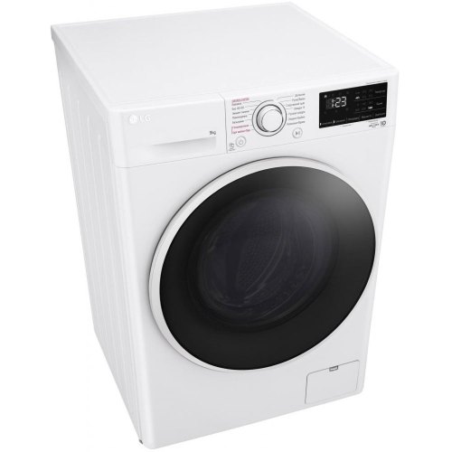 Пральна машина LG фронтальна, 9кг, 1400, A+++, 57см, дисплей, пара, інвертор, білий