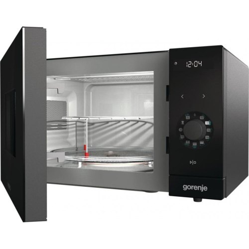 Мікрохвильова піч Gorenje Simplicity, 23л, мех. керув., 900Вт, гриль, дисплей, чорний