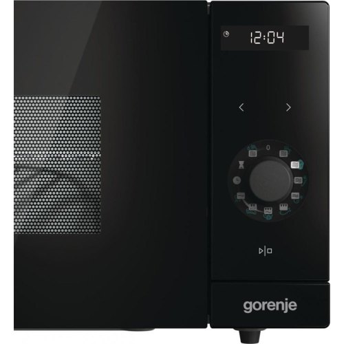Мікрохвильова піч Gorenje Simplicity, 23л, мех. керув., 900Вт, гриль, дисплей, чорний
