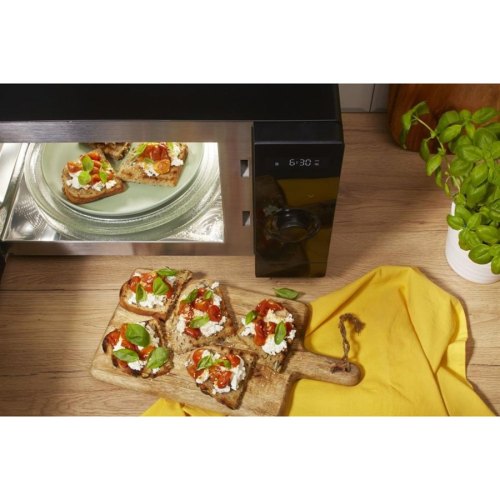 Мікрохвильова піч Gorenje Simplicity, 23л, мех. керув., 900Вт, гриль, дисплей, чорний