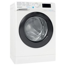 Пральна машина Indesit фронтальна, 7кг, 1200, A+++, 43.5см, дисплей, пара, інвертор, люк чорний, білий