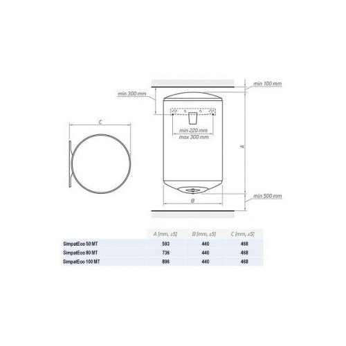 Водонагрівач TESY SimpatEco 80 MT