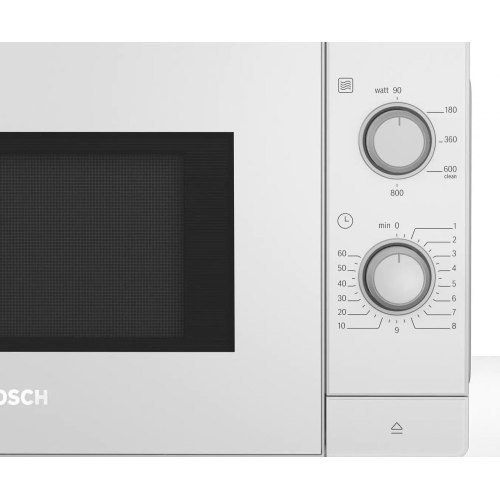 Мікрохвильова піч Bosch, 20л, мех. керув., 800Вт, чорний