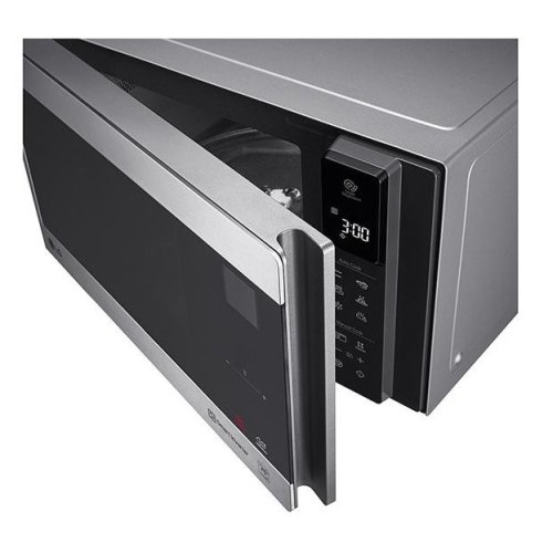 Мікрохвильова піч LG, 25л, електрон. керування, 1000Вт, гриль, дисплей, сріблястий