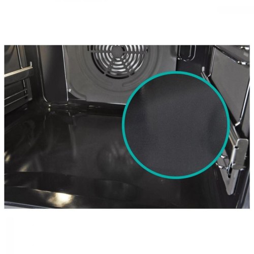 Плита Gorenje електрична склокерамічна, 71л, 60x60см, дисплей, програматор, приготування з паром, чорний матовий