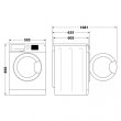 Прально-сушильна машина Whirlpool фронтальна, 9(7)кг, 1600, A+, 60см, дисплей, пара, інвертор, білий