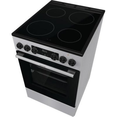 Плита Gorenje електрична склокерамічна, 70л, 50x60см, дисплей, програматор, сірий