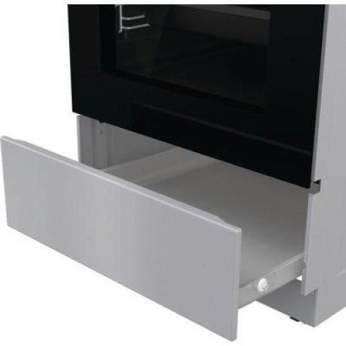 Плита Gorenje електрична склокерамічна, 70л, 50x60см, дисплей, програматор, сірий