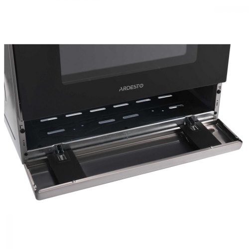 Плита ARDESTO комбі Elegance, 66л, 60x60см, конвекція, чавун, підсвічування, форсунки LPG (підключення газового балона), знімні направляючі, нерж