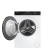 Пральна машина Haier фронтальна, 8кг, 1400, A+++, 44см, дисплей, пара, інвертор, люк чорний, прямий привід, білий