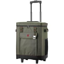 Термосумка на колесах 2E, 50л, темно-оливкова