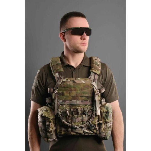 Плитоноска з додатковими сумками Тип1, 2Е, Молле, камуфляж