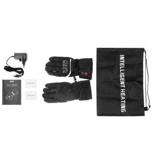 Рукавиці з підігрівом 2E Rider Black, розмір XL