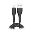 Кабель Grand-X USB-Lightning  PL-02, 3a 1m, Black