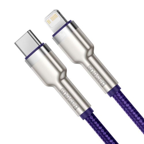 Кабель Baseus Cafule Series Metal Data Cable Type-C to Lightning PD 20W 1.0m Purple