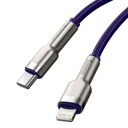 Кабель Baseus Cafule Series Metal Data Cable Type-C to Lightning PD 20W 1.0m Purple