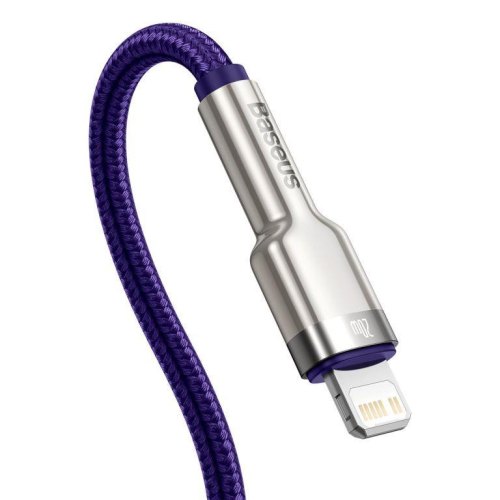 Кабель Baseus Cafule Series Metal Data Cable Type-C to Lightning PD 20W 1.0m Purple