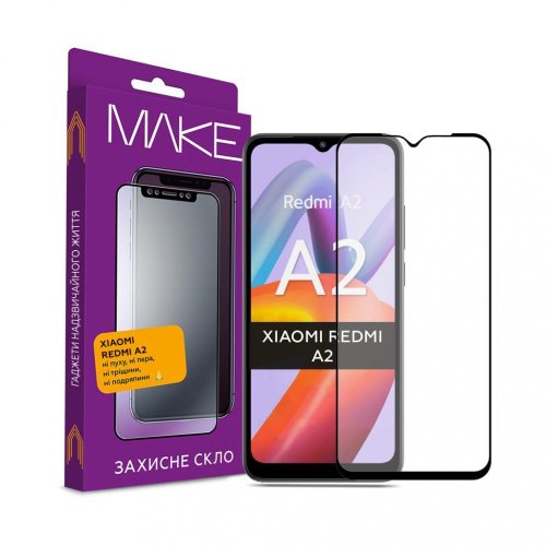 Захисне скло MAKE для Xiaomi Redmi A2 Black