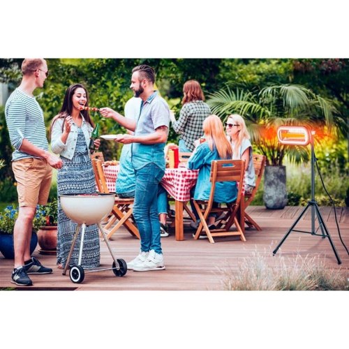 Інфрачервоний обігрівач Neo Tools, 2000Вт, 24м кв., 11.5х46х19см, IP65